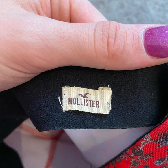 Red Floral Hollister Skirt - Picture 3 of 3